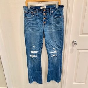 Madewell size 30 tall Cali Demi boot jeans